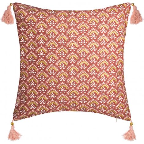 Housse de coussin "Hindou or" 40 x 40 cm Atmosphera - - (1/5)