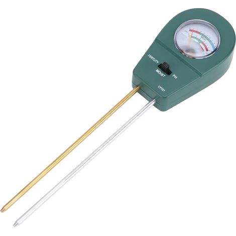 Testeur de sol LY101 pour terreau horticole : mesure azote, phosphore, potassium, pH et humidité nutritive [Version verte] (1/5)