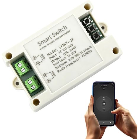 Contrôleur intelligent WiFi pour moteur CC 12 V/24 V linéaire Interrupteur à distance, relais avant et arrière, application Smart- Life APP, minuterie, compatible avec et Google Home (1/5)
