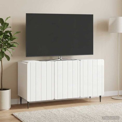 TV-Schränk Hochglanz Weiß 99 x 34,5 x 52 cm Holzwerkstoff (1/5)