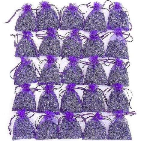 Parfums pour la maisonSachets de lavande (lot de 25) - fleurs séchées naturelles de lavandevsijd (1/2)