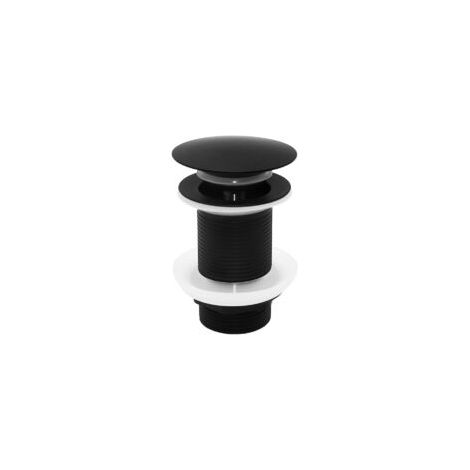 Bonde de lavabo universelle sans trop-plein – Acier inoxydable et laiton massif – Joints en silicone double étanchéité – Installation facile (1/5)