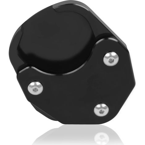 (Noir) Compatible avec les modèles Tiger 660, Tiger Sport 660 et Tiger 660 (2022-2023) : rehausseur de béquille latérale CNC, plaque de support et extension de béquille Maxpower (1/4)