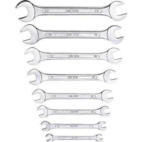 kwb 470390 Kit chiavi a forchetta doppie Misura (metrica) 6 - 22 mm (1/3)