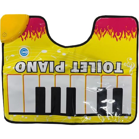 Tapis Musical Piano - Étanche - Pour Salle De Bain - Fonctionne Sur Piles - Clavier À Touches Sensibles - Antidérapant - 1 Pièce (1/5)