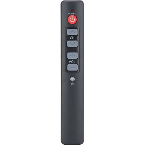 Intelligente Fernbedienung mit 6 großen Tasten für Fernseher, Set-Top-Box, DVD-Player, DVB-Receiver, Hi-Fi-Anlage und Videorecorder (grau) (1/5)