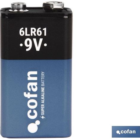Blister mit 1 Alkaline-Batterie 6lr61/9v (1/3)