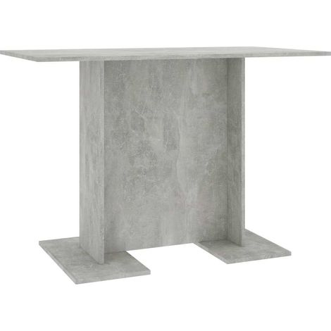 Maison Exclusive - Table de salle à manger Gris béton 110 x 60 x 75 cm Aggloméré (1/5)