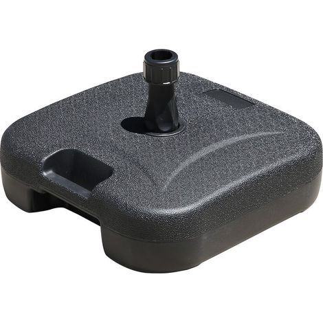 19L Pied de Parasol, Base du Parasol Rond et Robuste, Pied de Parasoll de ø38/48mm, Support de Parasol de Plage, Dalles de Parasol, Extérieur, Jardin, Plage, Terrasse