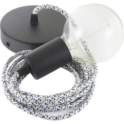 Lámpara creative-cables rx04 pixel cable textil cobre 50 cm (1/3)