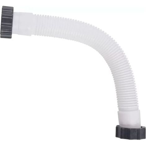 Tuyau de rechange pour pompe de piscine Intex 1,5 po de diamètre Tuyau de remplacement pour piscines hors sol (Blanc 0,4 m / 1,3 pi) (1/5)