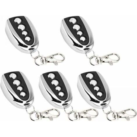 Lot de 5 ouvre-porte de garage électrique à télécommande, 433 MHz pour clonage de portail, de garage, de clonage électrique universel (1/4)