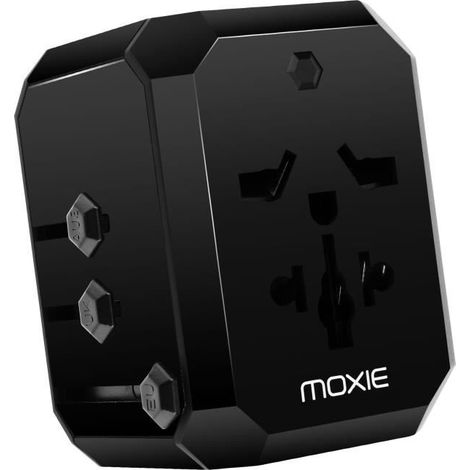 Adaptateur de charge Moxie Noir - MOXIE - Universel - Noir - Compact - 110-250V
