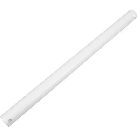 Tige d'extension pour ventilateur de plafond blanc Accessoire résistant pour installation facile incliné et compatible avec les ventilateurs de lampe intégrés (1/5)