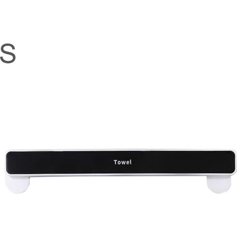Toallero Gennuo S/L de 46,3 x 6,5 cm con ventosa para montaje en pared, PP+PPS, soporte para cocina/baño, ahorra espacio, diseño moderno.