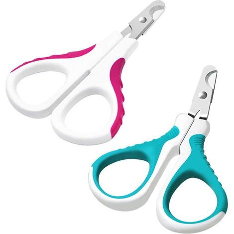 Ciseaux à griffes de qualité pour chats et chiens, lot de 2, lames en acier inoxydable, idéaux pour la préparation des animaux de compagnie (1/5)