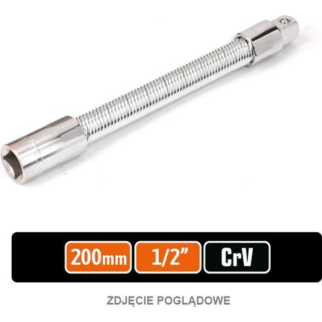 Prolunga per bussola da 1/2", flessibile, 200 mm / teger (1/2)