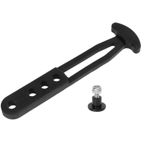 Sangle télescopique en caoutchouc noir pour échelle de bateau avec 4 trous de fixation réglables (1/5)