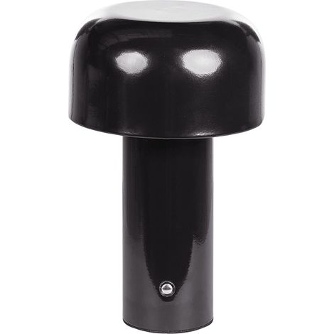 Kabellose LED Tischlampe BESOS mit Dimmer Metall Schwarz