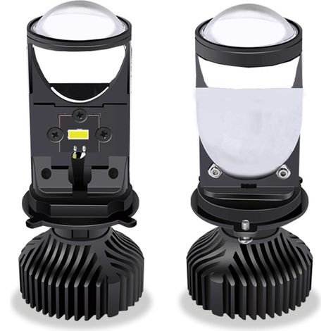 Bombillas LED para faros delanteros de coche de 8000 lúmenes, faros LED ultrabrillantes, lente de proyección de luz baja/alta, resistentes al agua, paquete de 2 (1/5)