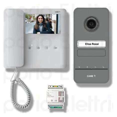 came bpt kit de vidéophone unifamilial x1 kit vidéo agt + lhs 8k40cf-030