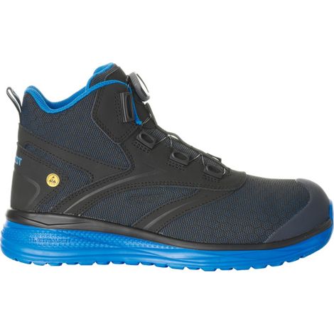Mascot Sicherheitsstiefel S1P mit BOA® Sicherheitsstiefelette S1P Sicherheitsschuhe Gr. 47, schwarz/kornblau (1/4)