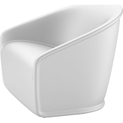 POLTRONA SETTEMBRE POLIETILENE 81X78X70BIANCO USO ESTERNO (1/4)