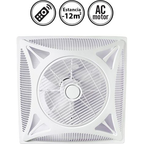 Ventilador de techo sin luz silencioso AC con mando Armstrong blanco 60 cm (1/5)