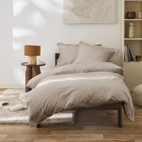 Housse de couette 140 x 200 cm Grand Hôtel Lin — Percale de coton peigné 80 fils/cm²