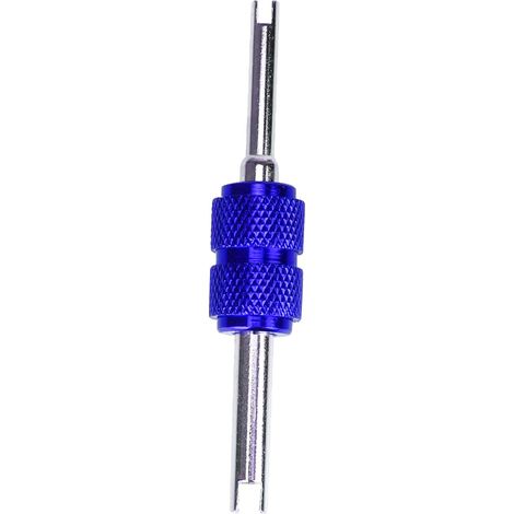 Tournevis à noyau de Valve à Double tête, outil d'installation de dissolvant en alliage d'aluminium pour climatiseur 1 pièces (1/5)