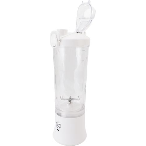 Blender portable 600 ml 18 000 tr/min, rechargeable USB-C, mini-extracteur de jus avec lames en acier inoxydable et éclairage RGB, idéal pour les voyages et la salle de sport. (1/5)