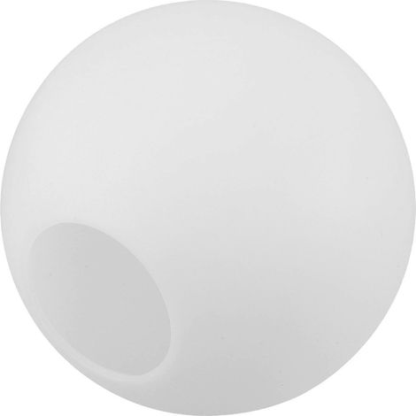 Abat-jour globe blanc : sphère incassable en PE dépoli de 20 cm universel pour plafonniers et suspensions idéal pour salons et chambres. (1/5)