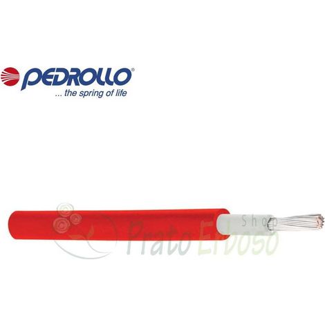 Cavo per impianti fotovoltaici rosso 1 X 4 mm2 (al m/l)