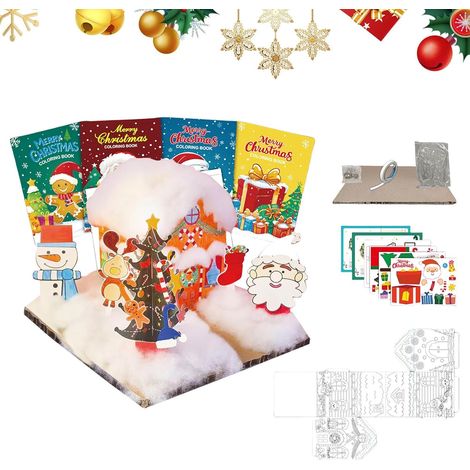 Kits de Bricolage de Noël Kit Éducatif De Création,Set Artisanal De Scène De Noël - Pour Adultes Éducateurs Salle De Classe Décorateurs Collectionneurs (1/5)