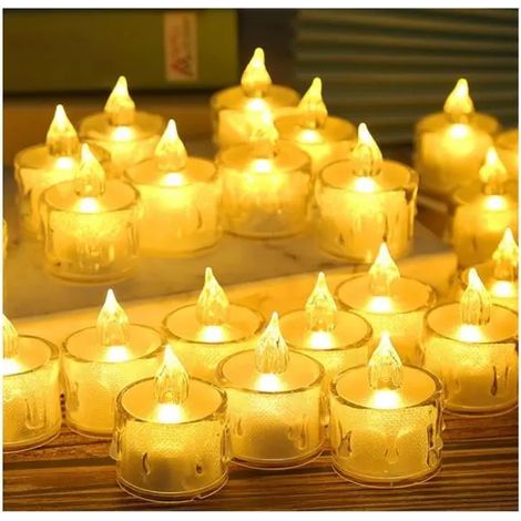 Bougies LED - Non spécifié - Lot de 35 - Flamme vacillante - Piles incluses - Sécurisées et pratiques (1/4)