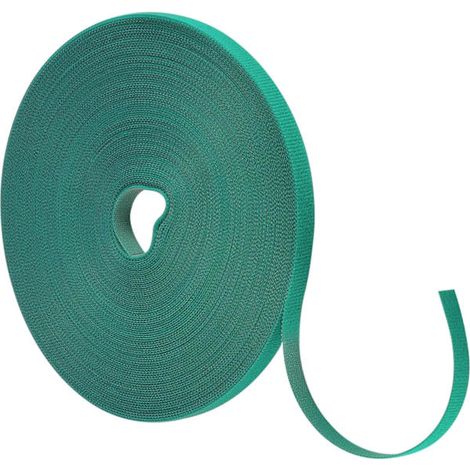 Ruban adhésif vert pour plantes, 25 m, 10 mm de large, jardin, auto-adhésif, réutilisable, avec pinces, support pour plantes (voir AquaForge) (1/5)