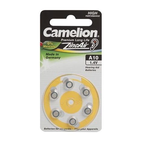 Camelion A10/DA10/ZL10 Piles à air zinc 6 pièces