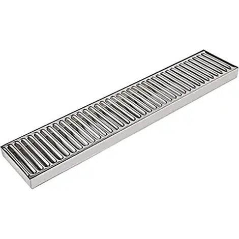 Raccogligocce, Vaschetta di raccolta lungo in acciaio inossidabile - 490 x 100 mm (1/4)