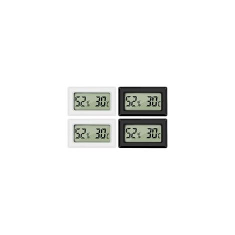 Mini termómetro e higrómetro de temperatura y humedad -50 70 ℃ 10% 99% HR portátil (4 unidades) - Crezuo (1/4)
