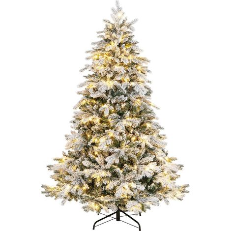 180 cm kunstlicher weihnachtsbaum mit 260 warmweien leds