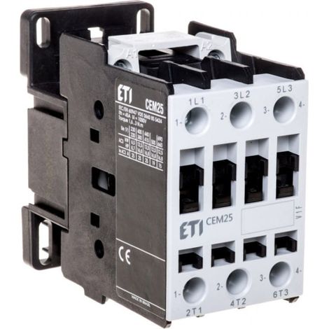 Contattore di potenza 25A 3P 230V AC 1Z 0R CEM25.10-230V-50/60Hz 004645123