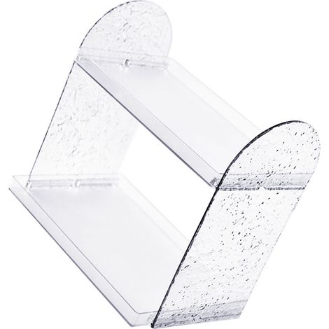 Organiseur Bureau Double Étage Transparent PP - Rangement Cosmétiques & Stylos Bureau Maison Bureau (1/5)