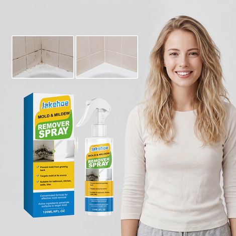 Schimmelentfernungsspray zur Reinigung von Schimmelflecken an Wandfliesen und in Badezimmerecken/Dachrinnen – Schimmelentferner für den täglichen Gebrauch im Haushalt – 120 ml -- BIEMMEDUE (1/5)
