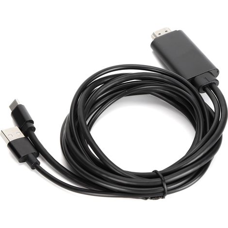 Câble d'interface multimédia 4K Type C vers HD de 1,8 m pour la synchronisation d'écran entre un téléphone portable et un téléviseur HD (1/5)