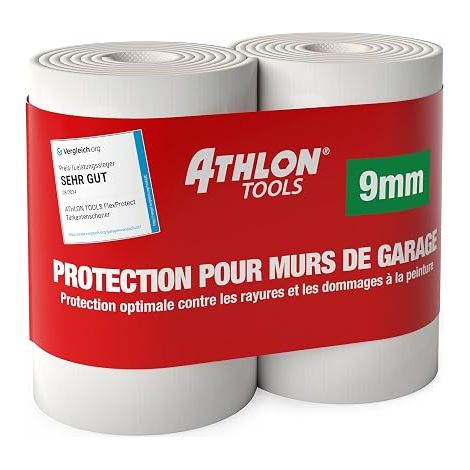 Mousse Protection Garage Protège Portière Voiture 9mm Blanc (1/5)