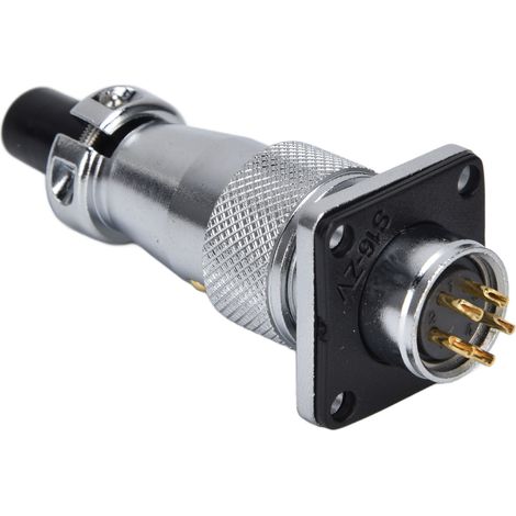 Connecteur d'alimentation étanche 500 V WS16 pour l'aviation (fiche mâle WS16, prise femelle WS16). (1/5)