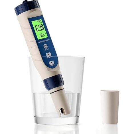 PH Meter 5 in 1, Pool pH Meter with TDS, EC, Salinity and Temp (1/3)