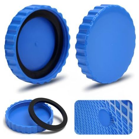 Ensemble de bouchon/fermeture d'hiver en 2 pièces pour piscines Intex et Bestway. Joints assortis inclus. (1/5)