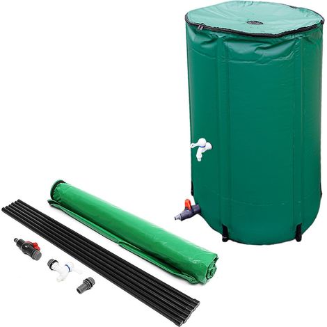 Tonneau de pluie pliable pour jardin avec robinet (1/5)