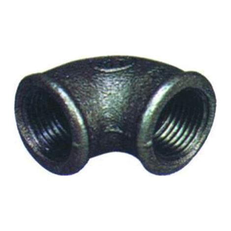 Gomito In Ghisa 90 Gradi Ff Zincato Fig. 90 1-1/4"